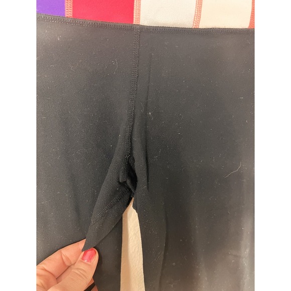 Lululemon Womens Black Elastic Waist Straight Leg Pull On Capri Leggings 8 - Picture 3 of 7
